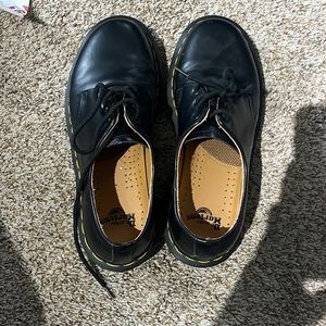 Black doc marten loafers